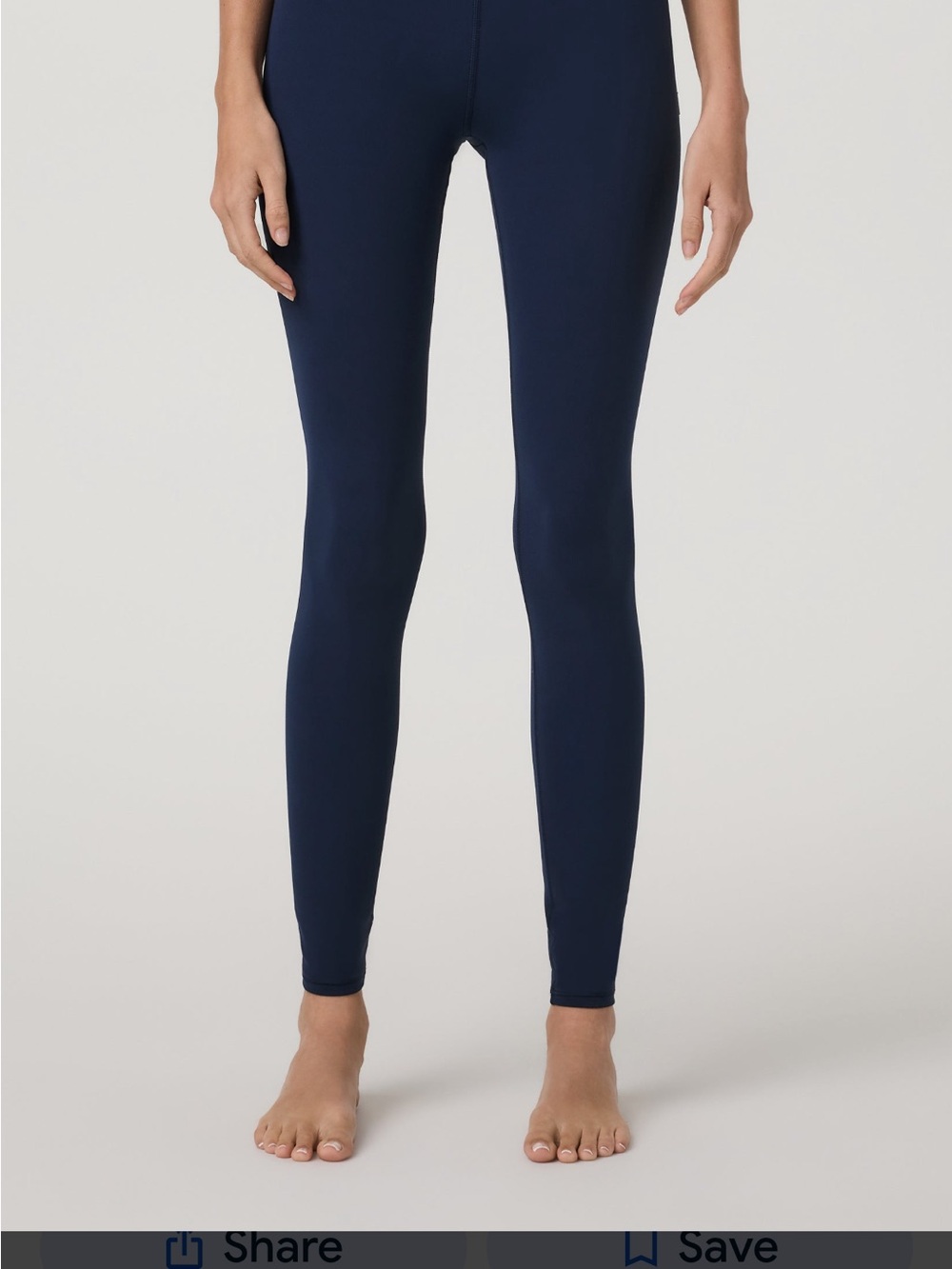 Vuori Navy High-Rise Performance Leggings